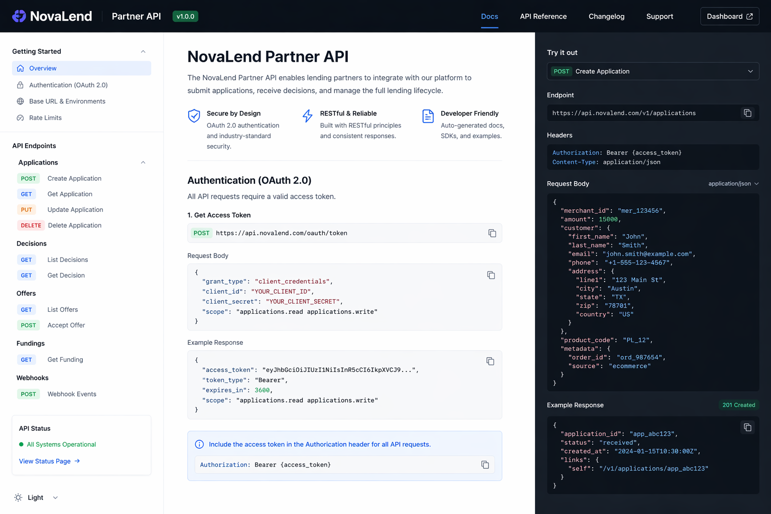 External Partner API Design